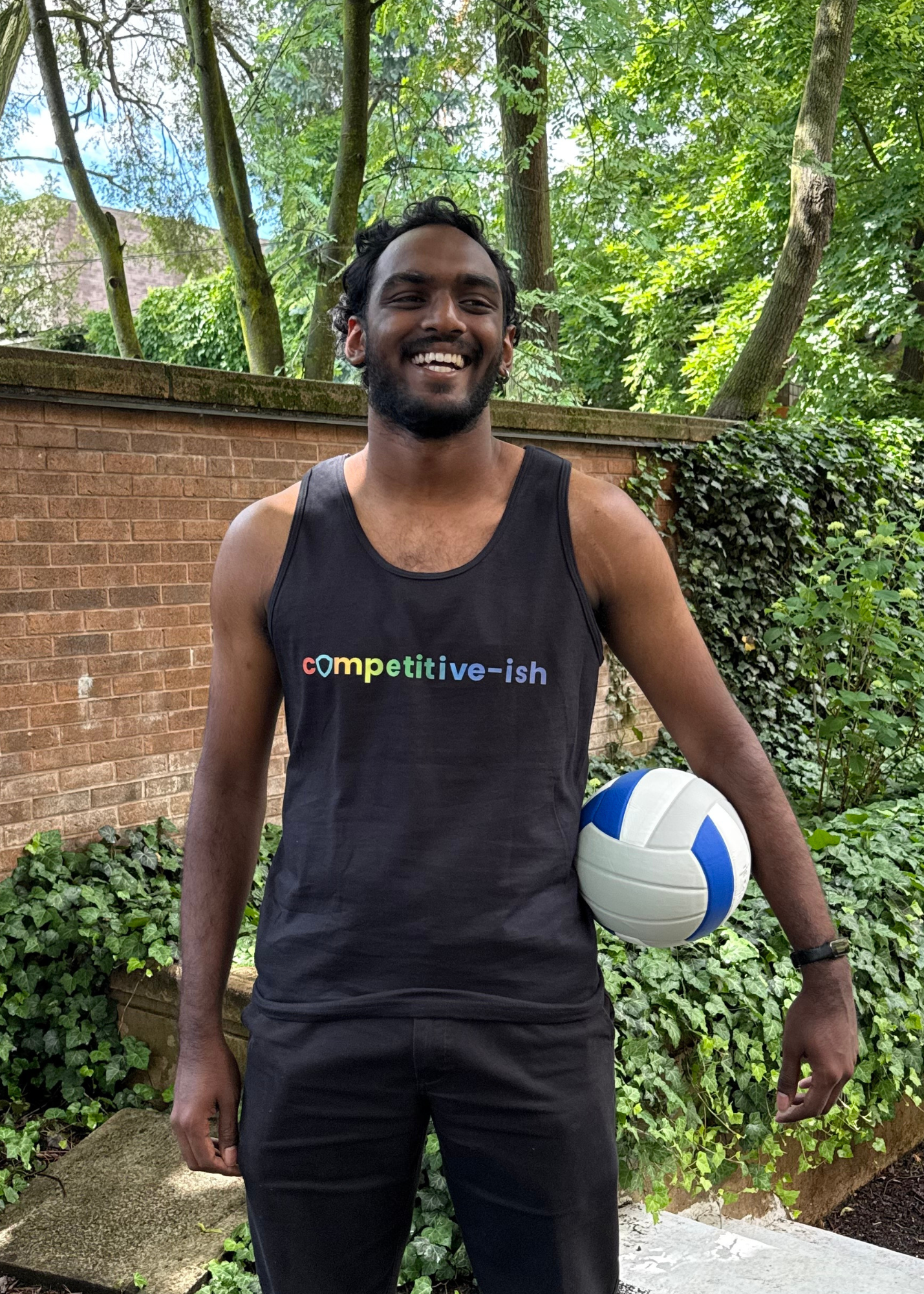 Competitive-ish Pride Tank Top - White Logo